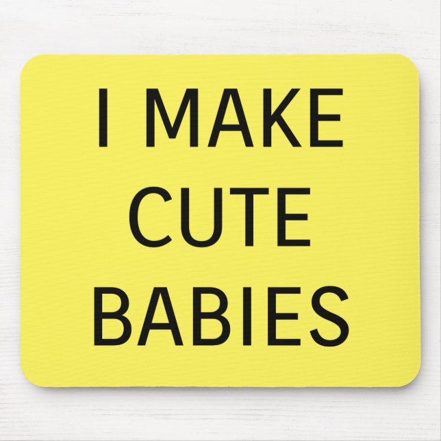 Cute Babies Mouse Pad (Front)