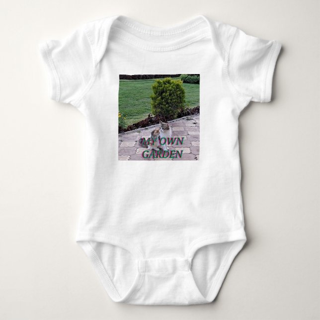 Cute Baby Abstract Art Bodysuit Modern Design (Front)