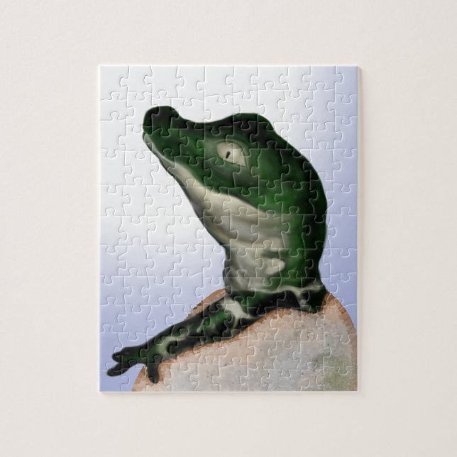 Cute Baby Alligator Digital Art Jigsaw Puzzle (Vertical)