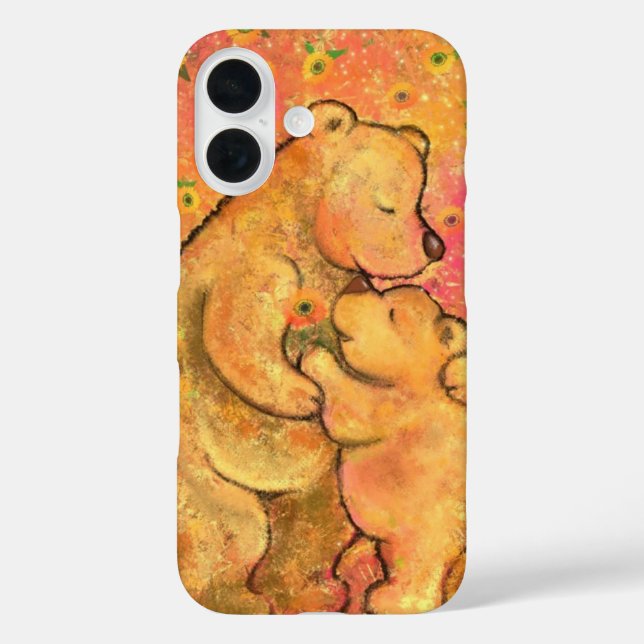 Cute Baby and Mum Bears iPhone Case (Back)