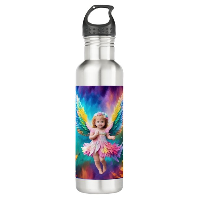 Cute Baby Angel Wings Art-38424 710 Ml Water Bottle (Front)