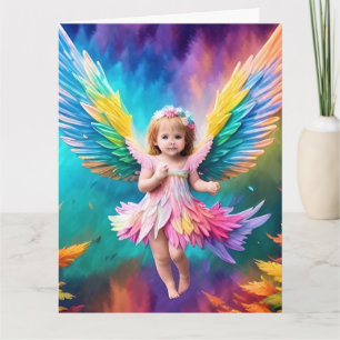 Cute Baby Angel Wings Art-38424 Card