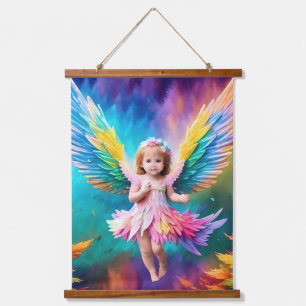 Cute Baby Angel Wings Art-38424 Hanging Tapestry