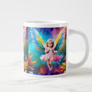 Cute Baby Angel Wings Art-38424 Large Coffee Mug