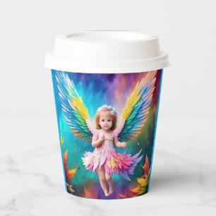 Cute Baby Angel Wings Art-38424 Paper Cups