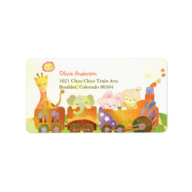 Cute Baby Animals Address Label (Front)