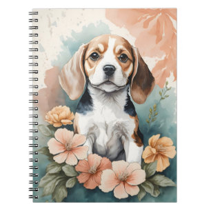 Cute Baby Animals Adorable Beagle Puppy Notebook