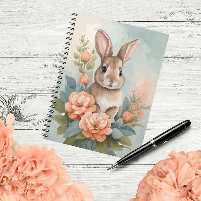 Cute Baby Animals | Baby Bunny Watercolor Notebook (Creator Uploaded)