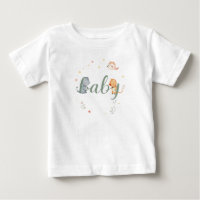 Cute Baby Animals Birth Announcement Design
