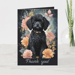 Cute Baby Animals   Poodle Puppy Thank You Card