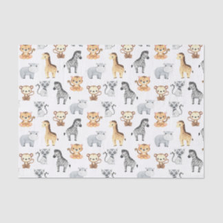 Cute Baby Animals Tissue Paper