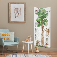 Cute Baby Animals | Vinyl Growth Chart Banner