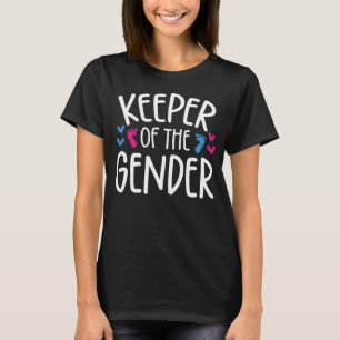 Cute Baby Announcement Keeper Of The Gender Gender T-Shirt