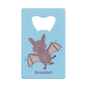 Cute baby bat flying cartoon illustration