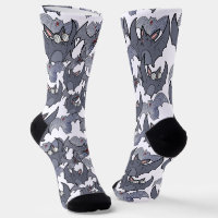 Cute baby bat Grey and white Cool men