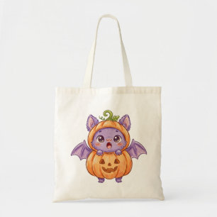 Cute Baby Bat in Pumpkin Costume Halloween Mug Tote Bag