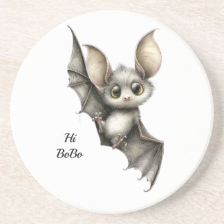 Cute Baby Bat Plate – Kawaii Woodland Animal Dinne Coaster