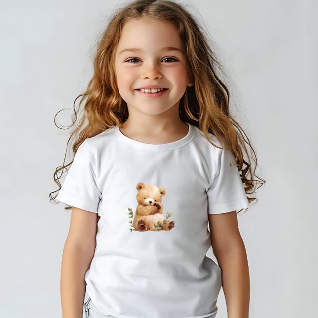 Cute Baby Bear Baby Shower Thank You Card T-Shirt (Cute Baby Bear Baby Shower Thank You Card Baby T-Shirt)
