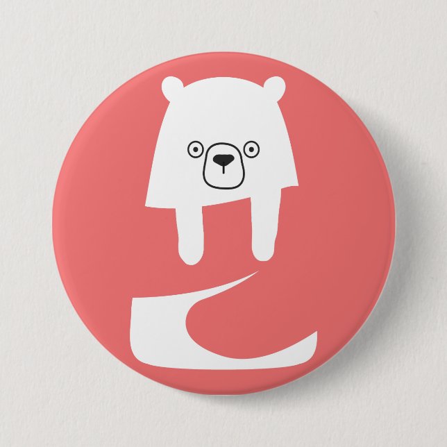 CUTE BABY BEAR | Dad Mum Daughter Son Family 7.5 Cm Round Badge (Front)