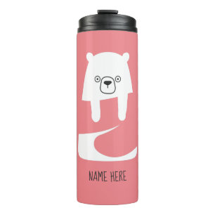 CUTE BABY BEAR   Dad Mum Daughter Son Family Thermal Tumbler