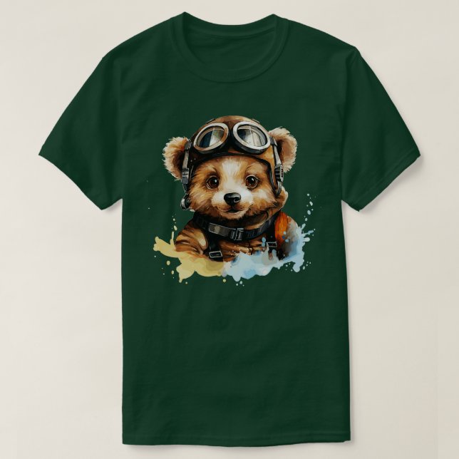 Cute Baby Bear Explorer 1 T-Shirt (Design Front)