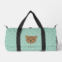 Cute baby bear modern blue