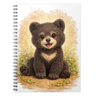 Cute Baby Bear Spiral Notebook Kawaii