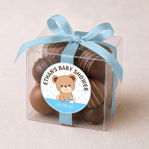 Cute Baby Bear Sticker (Blue)