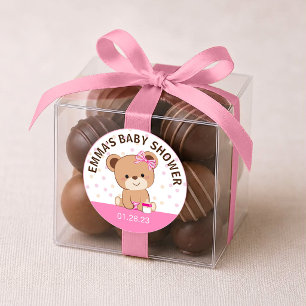 Cute Baby Bear Sticker (Pink)