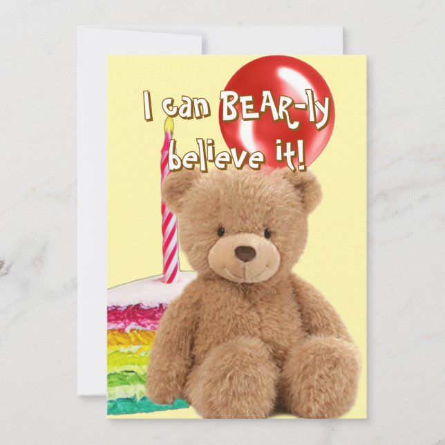 Cute Baby Birthday  Card (Front)