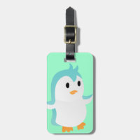 Cute Baby Blue Penguin Vector Art