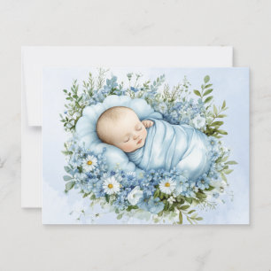 Cute Baby Blue postcard