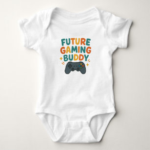 Cute Baby Bodysuit with Gaming and Future Gamer