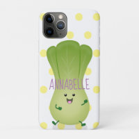 Cute baby bok choy cartoon illustration