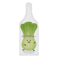 Cute baby bok choy cartoon illustration