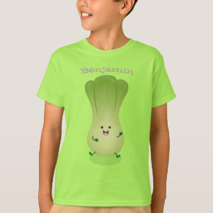 Cute baby bok choy vegetable cartoon personalised T-Shirt