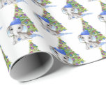 Cute Baby Boy Elephant Christmas Tree Wrapping Paper<br><div class="desc">Wrap baby boy gifts with this gift wrap featuring a cute,  sweet baby boy elephant wearing a blue stocking cap and decorating a Christmas tree. Contact the designer via Zazzle Chat or makeitaboutyoustore@gmail.com if you'd like this design modified or on another product.</div>