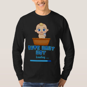 Cute Baby Boy Loading Gender Party Pregnancy It's T-Shirt