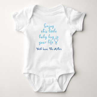 Cute Baby Boy One-Piece, Personalised Baby Gift, Baby Bodysuit