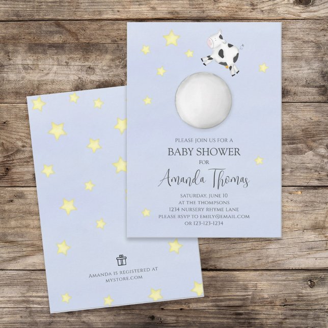 Cute Baby Boy Shower Nursery Rhyme Template (Creator Uploaded)