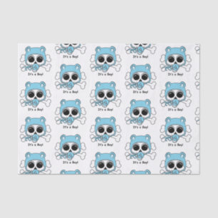 Cute Baby Boy Skull Tissue Paper