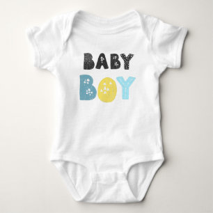 Cute Baby boy typography  Bodysuit