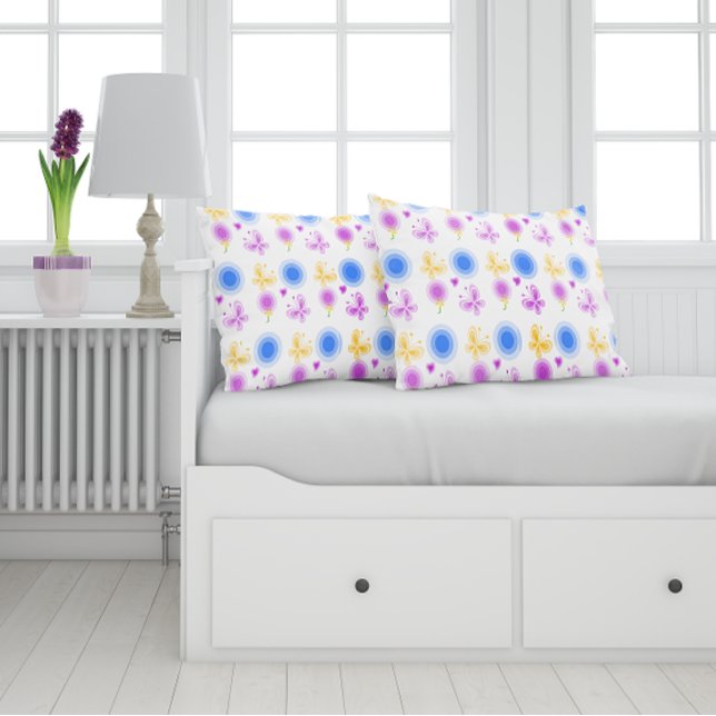 Cute Baby Buterfly Colourful Cushion (Creator Uploaded)