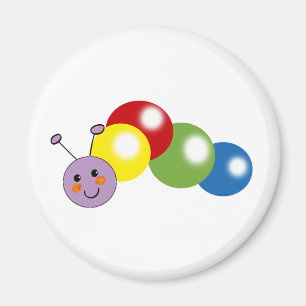 cute baby caterpillar magnet