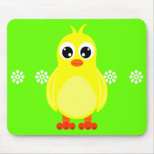 Cute Baby Chick Cartoon Mouse Pad