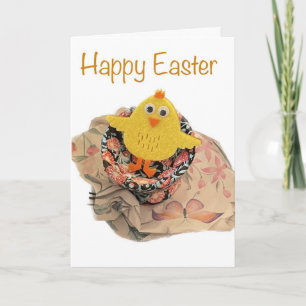 Cute Baby Chick Easter Holiday Card