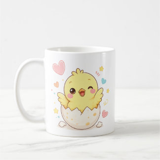 Cute Baby Chick Hatching from Egg Personalised Mug