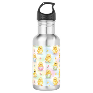 Cute Baby Chick Watercolor Easter 532 Ml Water Bottle