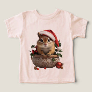 CUTE BABY CHIPMUNK SANTA