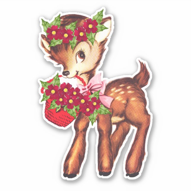 Cute Baby Christmas Deer (Front)